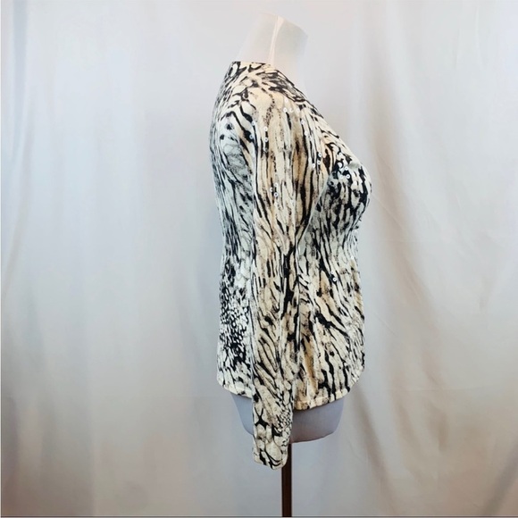 INC Animal Print Sequins Cardigan Sz M - Picture 3 of 7